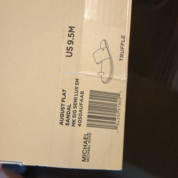 Michael Michael Kors August Flat Sandals Truffle Brown MK Signature - Picture 4 of 11